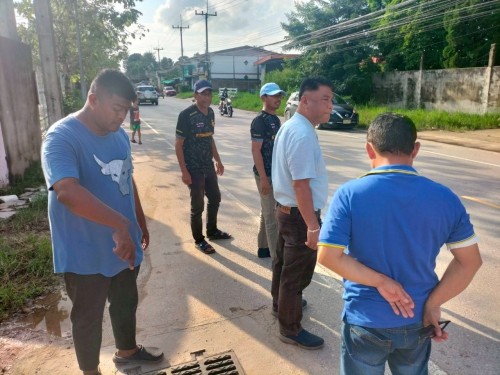 ทน.แม่สอด ลงพื้นที่สำรวจเส้นทางน้ำเตรียมความพร้อมรับมือน้ำท่วมขัง ในเขตพื้นที่เทศบาลนครแม่สอด