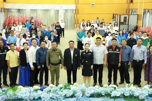 เทศบาลนครแม่สอด จัดโครงการอบรมเพิ่มประสิทธิภาพเครือข่ายองค์กรประสานพลังแผ่นดินเอาชนะยาเสพติด
