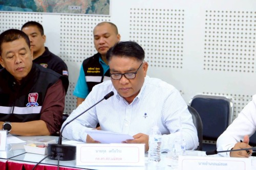 เทศบาลนครแม่สอด เข้าร่วมการประชุมคณะกรรมการตรวจสอบและติดตามการบริหารงานตำรวจ (กต.ตร.สภ.แม่สอด) ครั้งที่ 3/2568