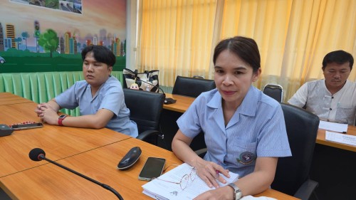 ทน.แม่สอด จัดการประชุมติดตามความคืบหน้างานก่อสร้างห้องนวดแผนไทยคลินิกชุมชนอบอุ่น กองสาธารณสุขและสิ่งแวดล้อม เทศบาลนครแม่สอด 