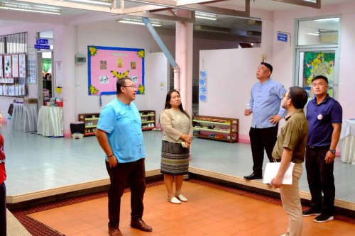 เทศบาลนครแม่สอด ลงพื้นที่ตรวจสอบอาคารและระบบสาธารณูปโภค สถานศึกษา ในสังกัดเทศบาลนครแม่สอด