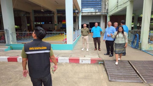 เทศบาลนครแม่สอด ลงพื้นที่ตรวจสอบอาคารและระบบสาธารณูปโภค สถานศึกษา ในสังกัดเทศบาลนครแม่สอด