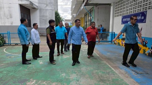 เทศบาลนครแม่สอด ลงพื้นที่ตรวจสอบอาคารและระบบสาธารณูปโภค สถานศึกษา ในสังกัดเทศบาลนครแม่สอด