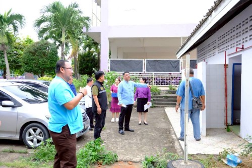 เทศบาลนครแม่สอด ลงพื้นที่ตรวจสอบอาคารและระบบสาธารณูปโภค สถานศึกษา ในสังกัดเทศบาลนครแม่สอด