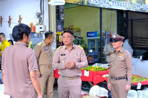 ทน.แม่สอด บูรณาการร่วมกับ ฝ่ายปกครองอำเภอแม่สอด ตรวจคนเข้าเมืองตาก สถานีตำรวจภูธรแม่สอด สำนักงานจัดหางานแม่สอด ลงพื้นที่จัดระเบียบตลาดสดพาเจริญ