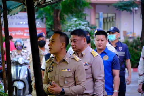 ทน.แม่สอด บูรณาการร่วมกับ ฝ่ายปกครองอำเภอแม่สอด ตรวจคนเข้าเมืองตาก สถานีตำรวจภูธรแม่สอด สำนักงานจัดหางานแม่สอด ลงพื้นที่จัดระเบียบตลาดสดพาเจริญ
