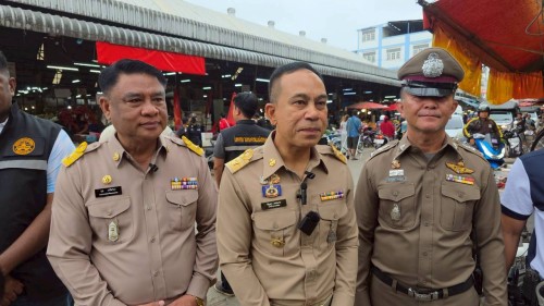 ทน.แม่สอด บูรณาการร่วมกับ ฝ่ายปกครองอำเภอแม่สอด ตรวจคนเข้าเมืองตาก สถานีตำรวจภูธรแม่สอด สำนักงานจัดหางานแม่สอด ลงพื้นที่จัดระเบียบตลาดสดพาเจริญ