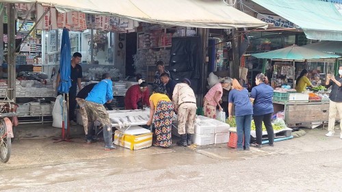 ทน.แม่สอด  ลงพื้นที่ดำเนินการจัดระเบียบร้านค้าที่รุกล้ำถนนและทางเท้า พร้อมดำเนินการตีเส้นจราจร ตลาดพาเจริญ