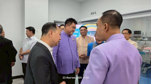 เทศบาลนครแม่สอด ร่วมพิธีเปิดหออภิบาลผู้ป่วยวิกฤตศัลยกรรมและศัลยกรรมประสาท โรงพยาบาลแม่สอด