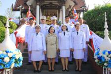 เทศบาลนครแม่สอด ร่วมงานรัฐพิธีและการวางพานพุ่มดอกไม่สด วันสมเด็จพระนเรศวรมหาราช เนื่องในวันยุทธหัตถี