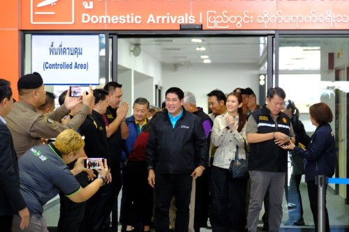 ทน.แม่สอด  ร่วมให้การต้อนรับ ร้อยเอก ธรรมนัส พรหมเผ่า รองนายกรัฐมนตรีและรัฐมนตรีว่าการกระทรวงเกษตรและสหกรณ์ พร้อมคณะ ในโอกาสลงพื้นที่ตรวจราชการในพื้นที่จังหวัดตาก