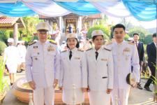 เทศบาลนครแม่สอด ร่วมงานรัฐพิธีและการวางพานพุ่มดอกไม่สด วันสมเด็จพระนเรศวรมหาราช เนื่องในวันยุทธหัตถี