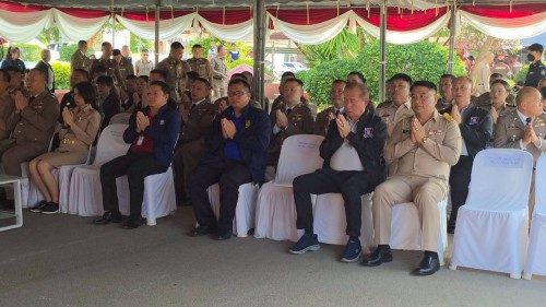 เทศบาลนครแม่สอด ร่วมพิธีทำบุญเนื่องใน วันตำรวจ สถานีตำรวจภูธรแม่สอด ประจำปี 2568