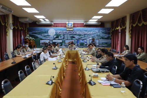 ทน.แม่สอด จัดประชุมเพื่อพิจารณาร่างแผนพัฒนาท้องถิ่น (พ.ศ.2566 - 2570) เพิ่มเติม ครั้งที่ 4/2568