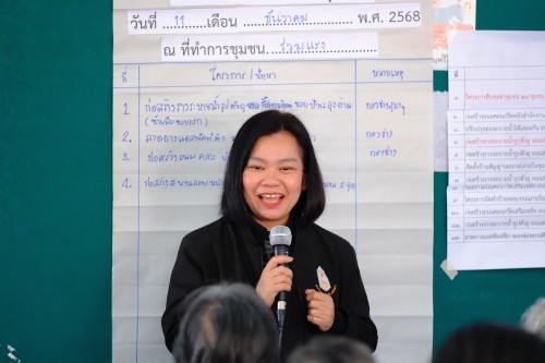 ทน.แม่สอด จัดทำแผนพัฒนาชุมชน ปีงบประมาณ 2569 ของชุมชนร่วมแรง เพื่อรับฟังปัญหาความต้องการของประชาชน