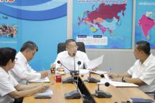 ประชุมคณะผู้บริหาร สมาชิกสภาเทศบาล หัวหน้าส่วนราชการ เทศบาลนครแม่สอดครั้งที่ 18/2559