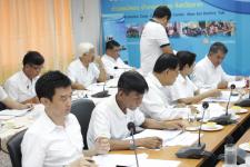 ประชุมคณะผู้บริหาร สมาชิกสภาเทศบาล หัวหน้าส่วนราชการ เทศบาลนครแม่สอดครั้งที่ 18/2559