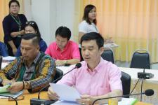 ประชุมผู้บริหาร สมาชิกสภาเทศบาลและหัวหน้าส่วนราชการ เทศบาลนครแม่สอด ครั้งที่ 13/2559